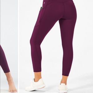 Oasis High-Waisted pocket 7/8 Burgundy